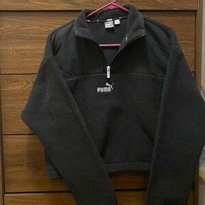 Black on black puma sports wear/jacket